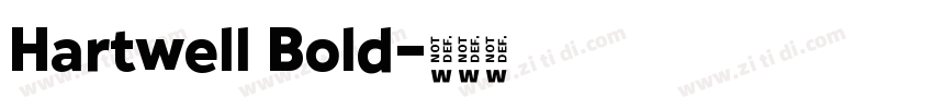 Hartwell Bold字体转换